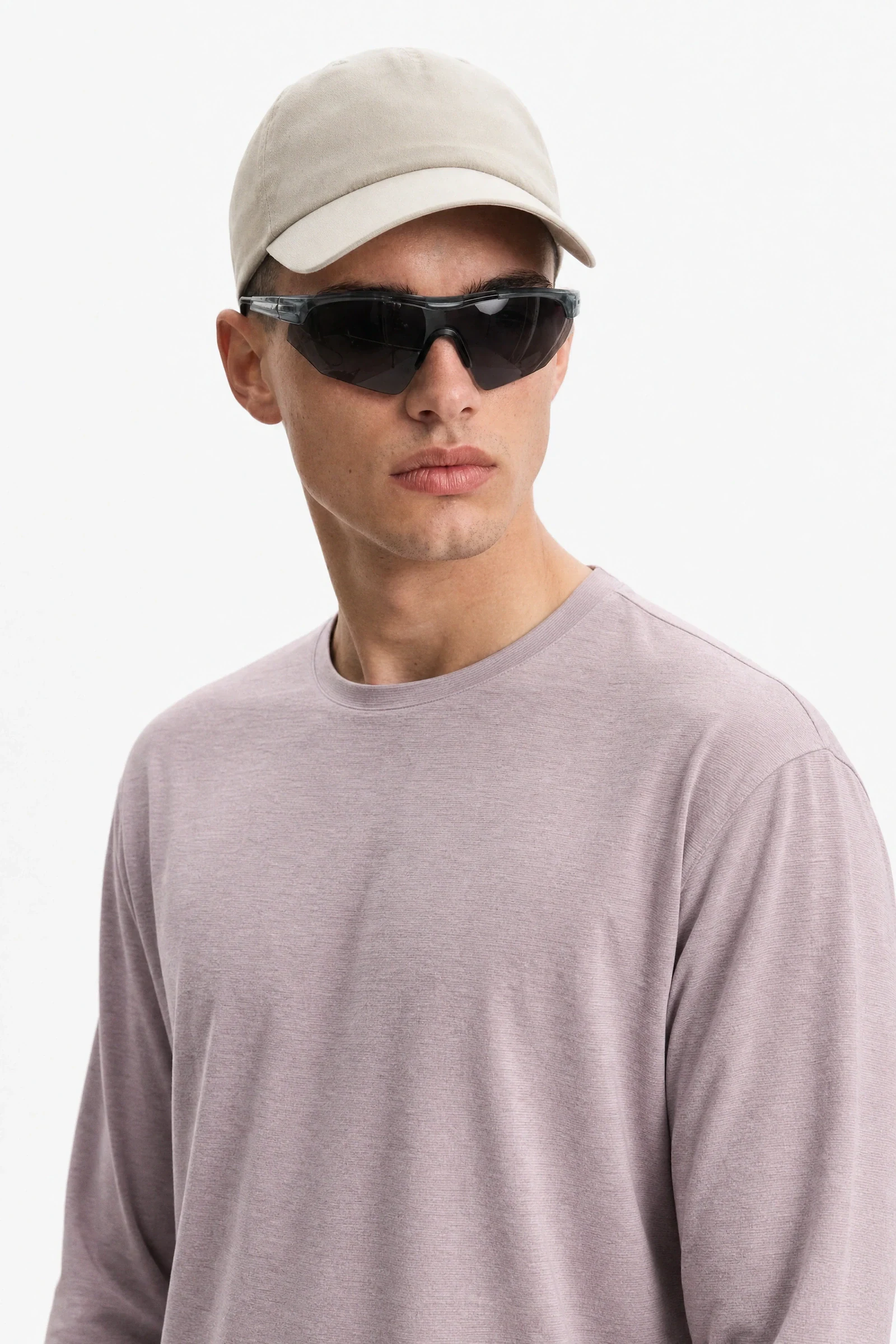 Archive look shot in campaign colour on an AI model